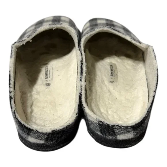 Birkenstock Zermatt Rivet Shearling Plaid Clogs EU 45 US 12 Regular Width - Picture 4 of 5